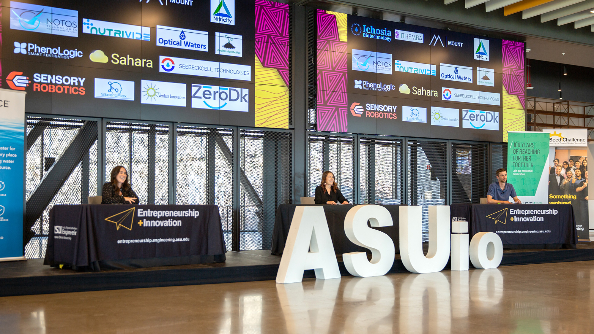 Image of the ASU.io stage during the 2021 competition.